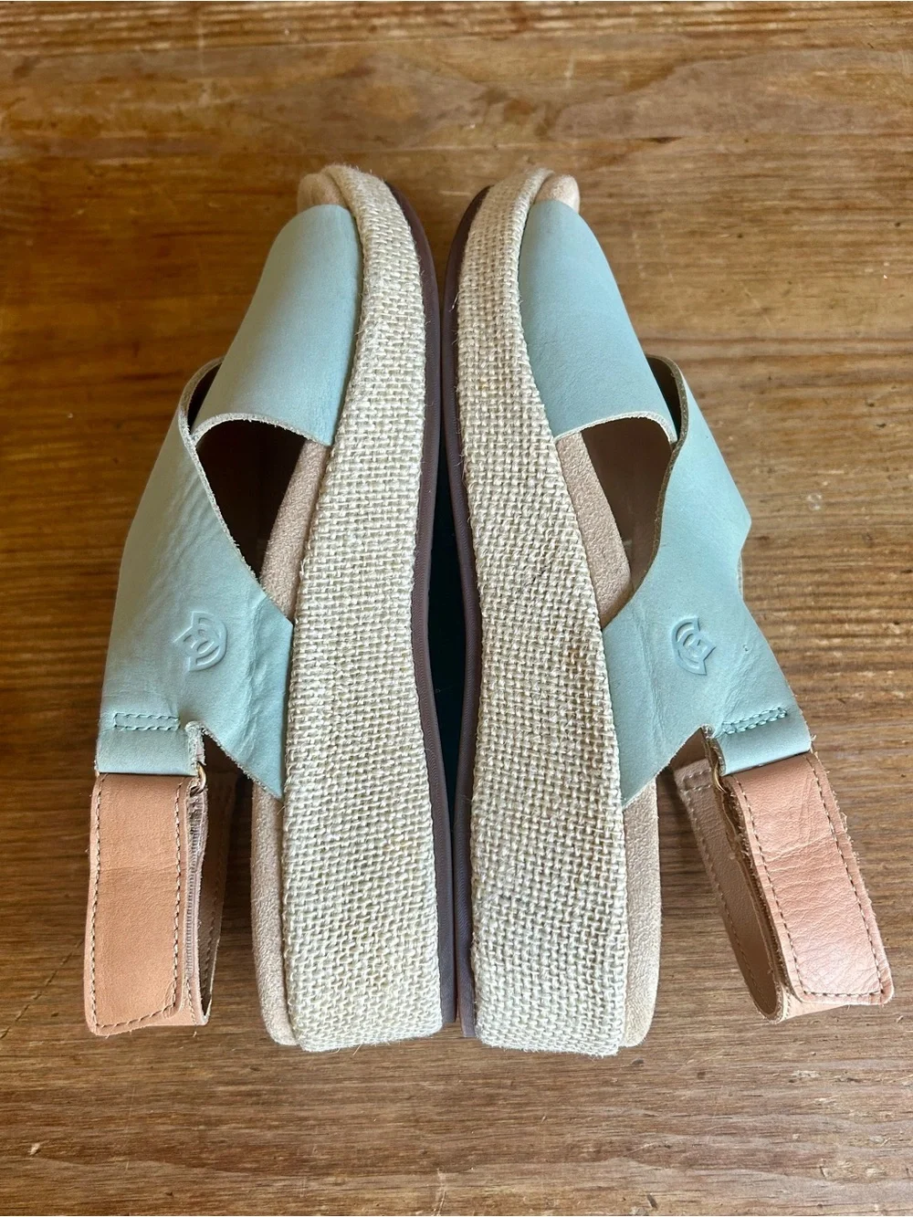 Spenco Marfa Leather Cross Strap Wedge Size 8